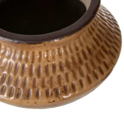 Banak Nago Vase marron decoration en ceramique