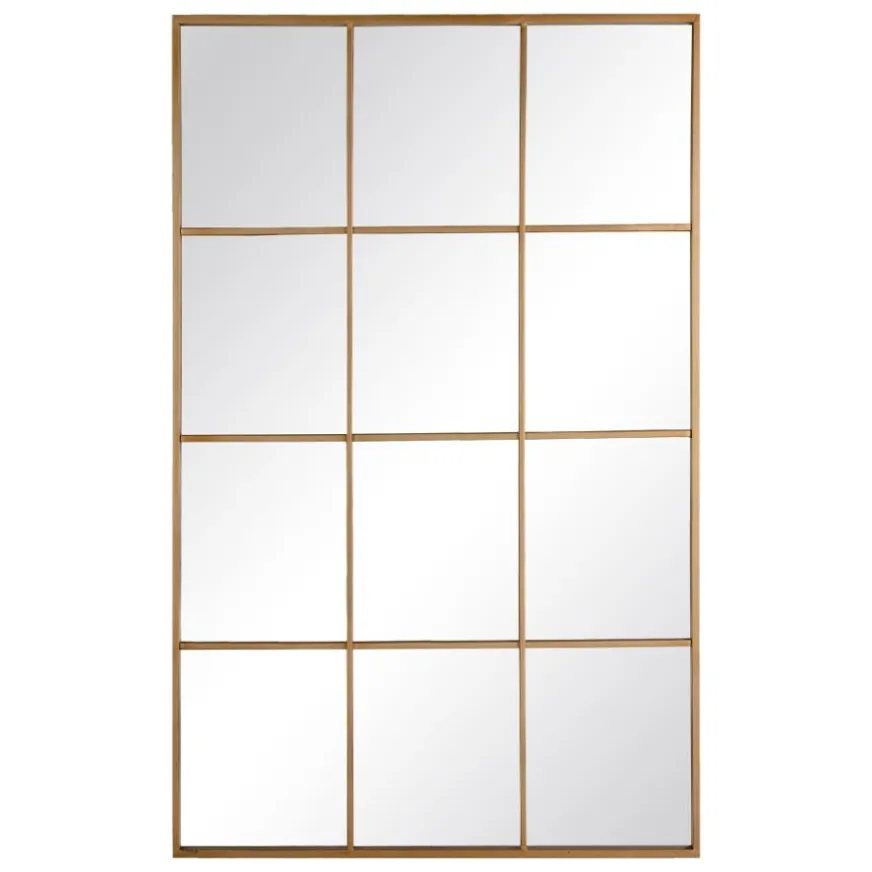 Banak Nanka Miroir mural en métal et verre