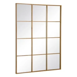 Banak Nanka Miroir mural en métal et verre