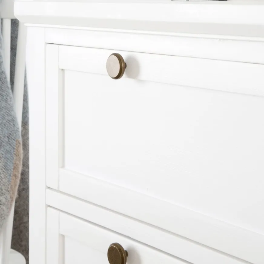 Banak Nantes Commode en bois laqué blanc