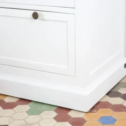 Banak Nantes Commode en bois laqué blanc
