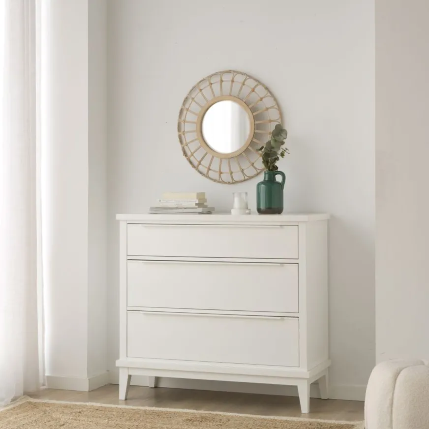 Banak Naroa Confortable laqué en blanc