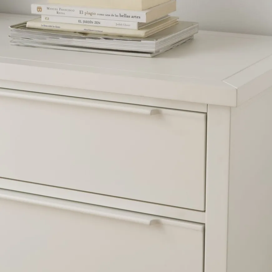 Banak Naroa Confortable laqué en blanc