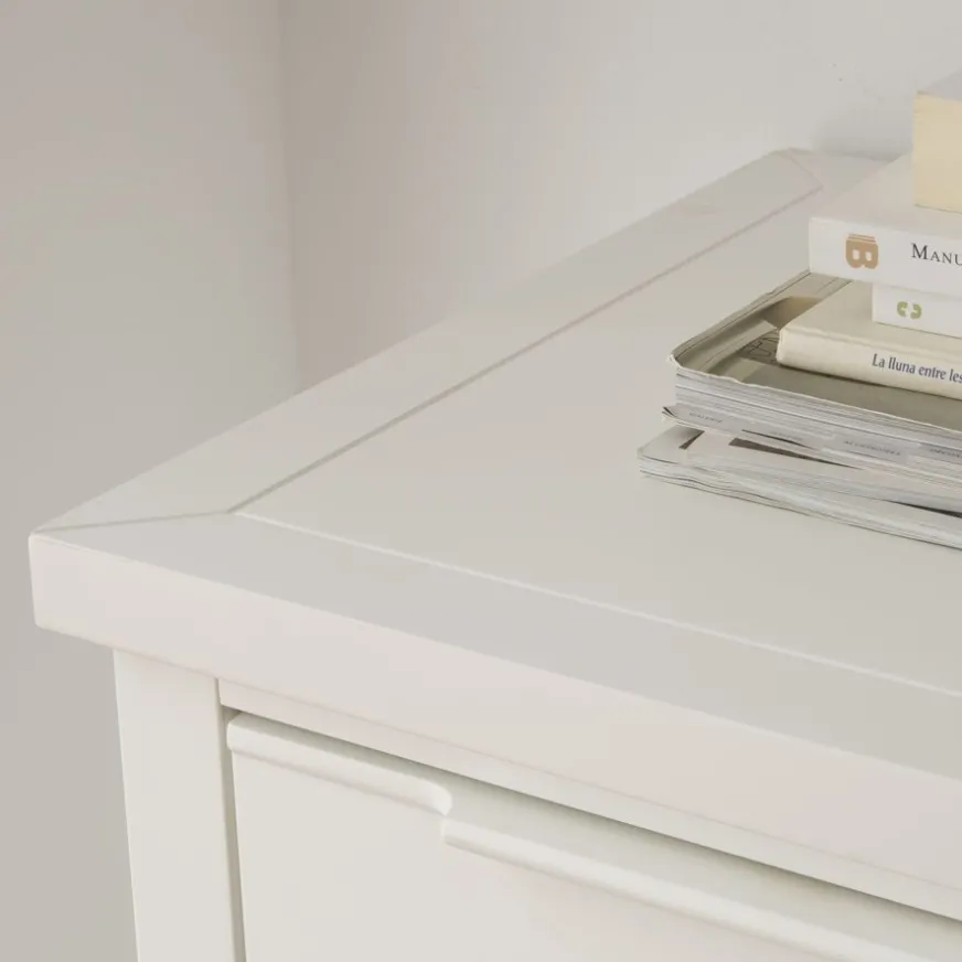 Banak Naroa Confortable laqué en blanc