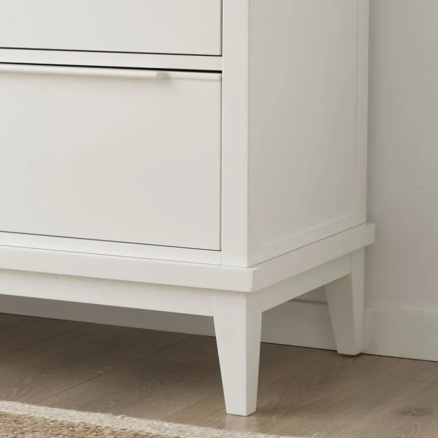 Banak Naroa Confortable laqué en blanc