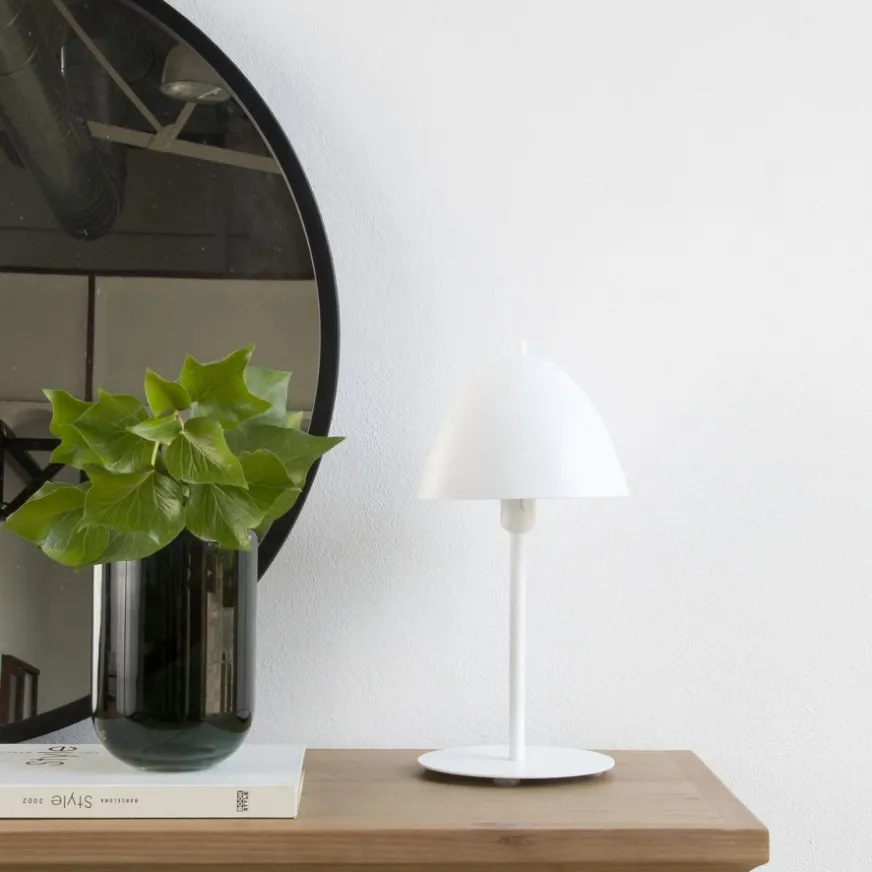 Banak Natu Lampe table métal blanc