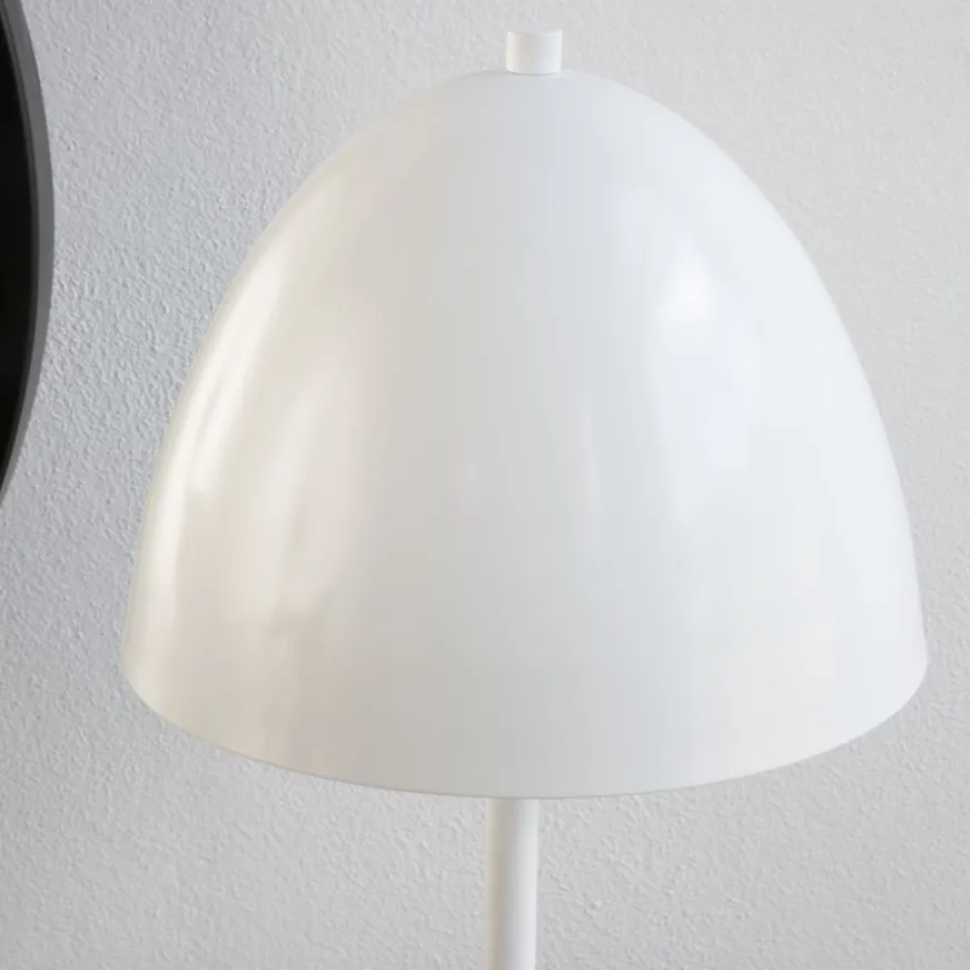 Banak Natu Lampe table métal blanc