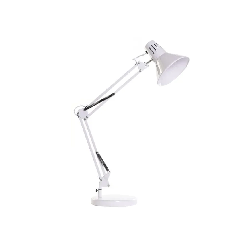 Banak Naya Lampe de table flexo métal blanc