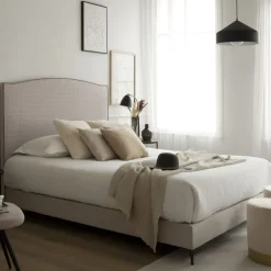 Banak Nayra Base de lit tapissé 150x190