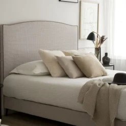 Banak Nayra Base de lit tapissé 150x190