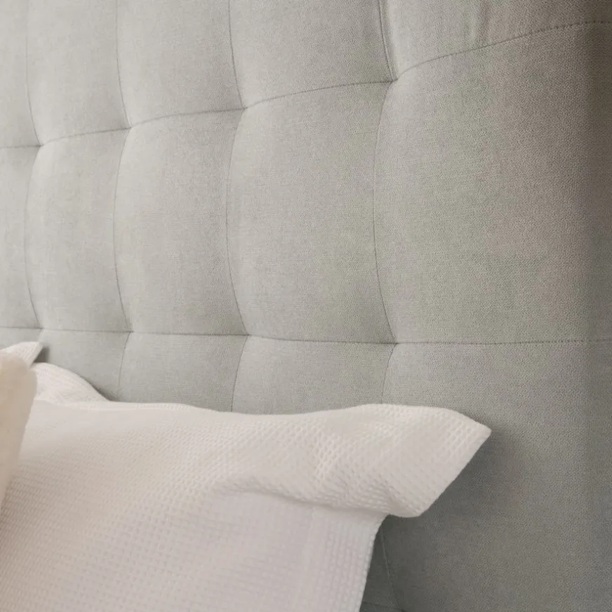 Banak Neris Tête de lit tapissée bleu turquoise pour lit de 150 et 160