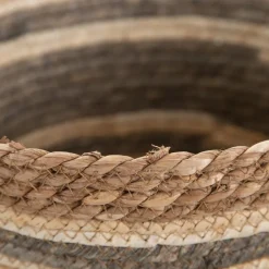 Banak Neya Ensemble de 3 paniers en fibre naturelle