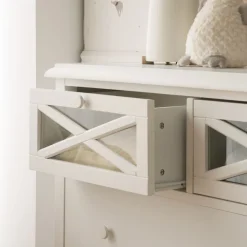Enfant Banak Niza Commode en bois laqué blanc