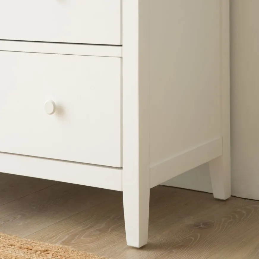 Enfant Banak Niza Commode en bois laqué blanc