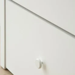 Enfant Banak Niza Lit gigogne laqué en blanc pour matelas de 90