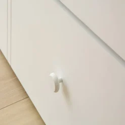 Enfant Banak Niza Lit gigogne laqué en blanc pour matelas de 90