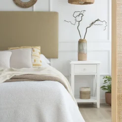 Enfant Banak Niza Table de chevet laqué en blanc