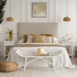 Enfant Banak Niza Table de chevet laqué en blanc