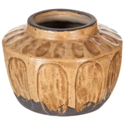 Banak Nola Vase marron decoration en ceramique