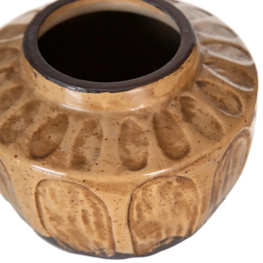 Banak Nola Vase marron decoration en ceramique
