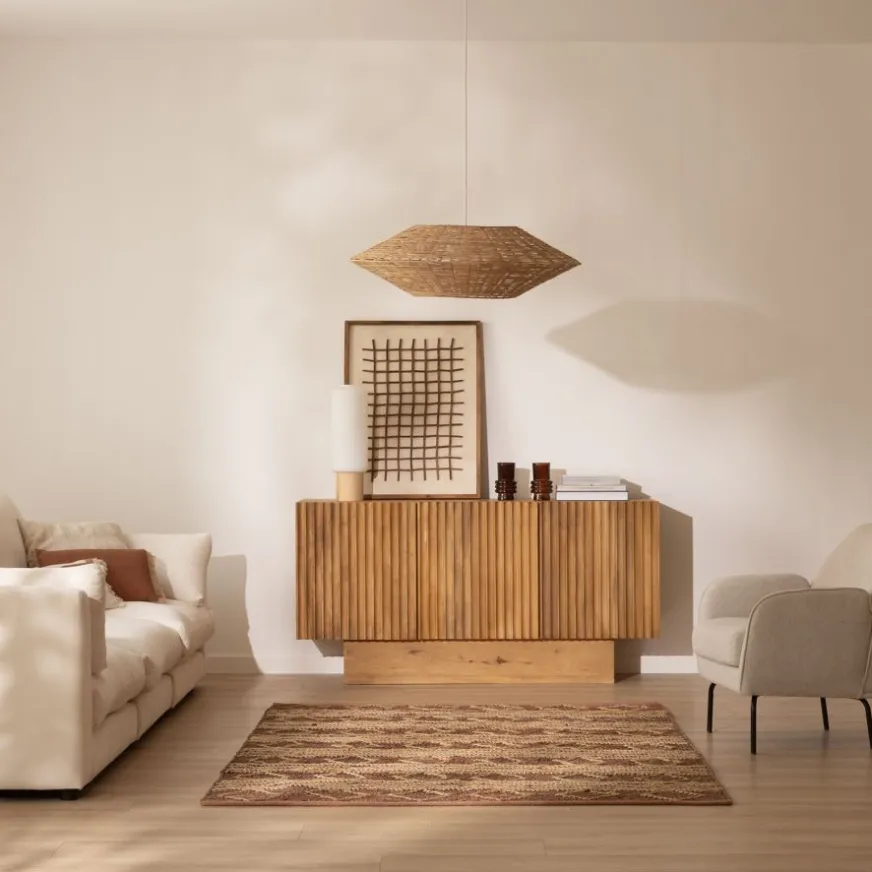 Banak Nolan Aparador de madera maciza de mango