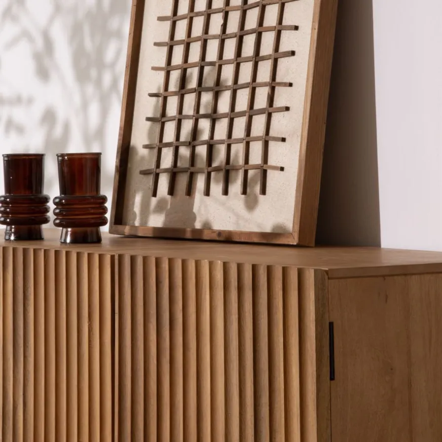 Banak Nolan Aparador de madera maciza de mango