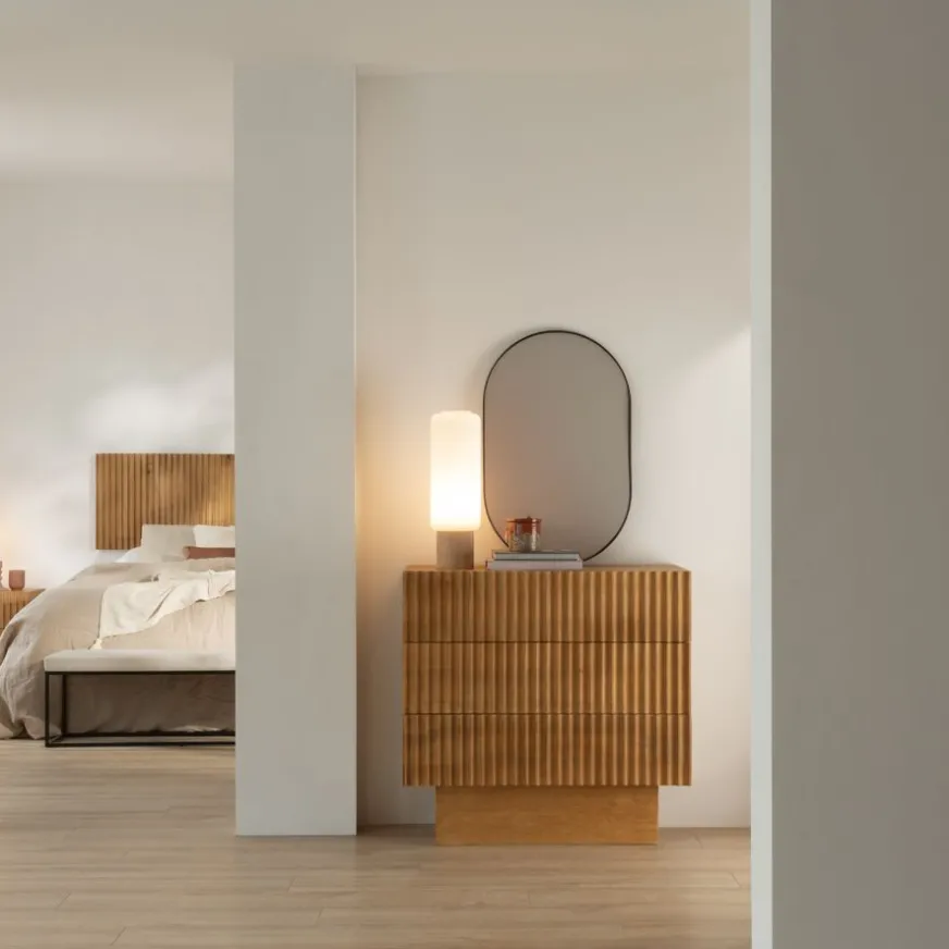 Banak Nolan Cómoda de madera maciza de mango