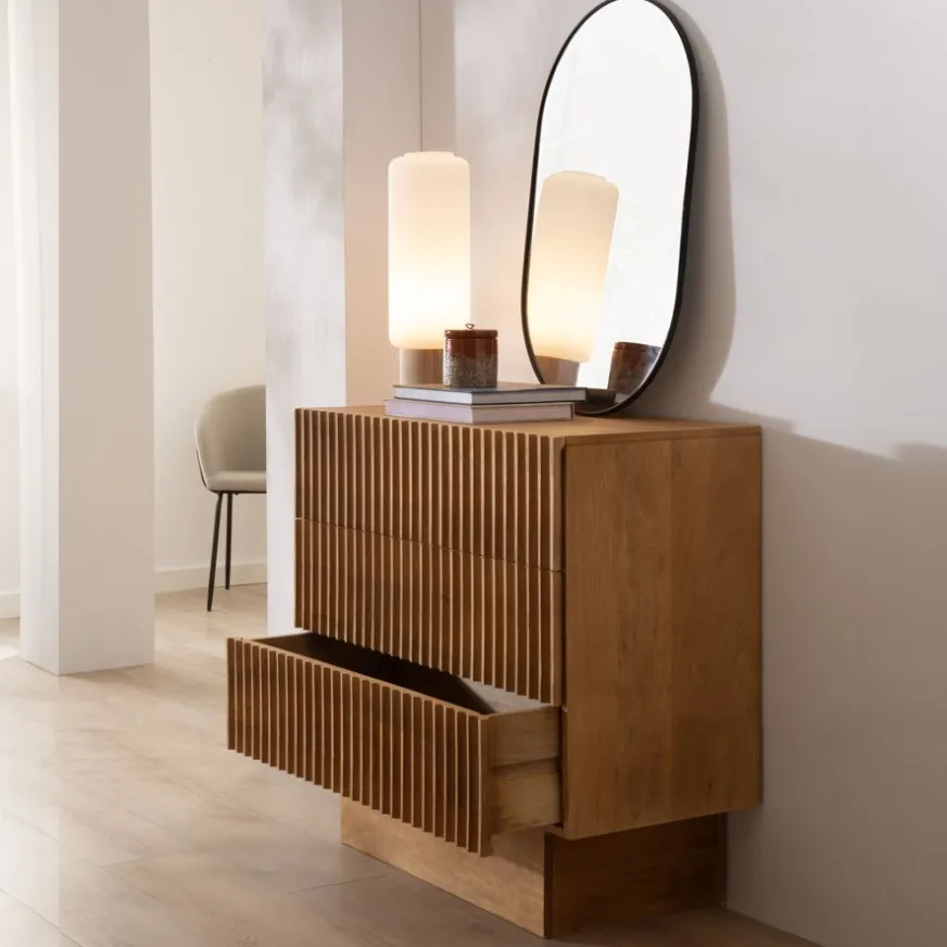 Banak Nolan Cómoda de madera maciza de mango