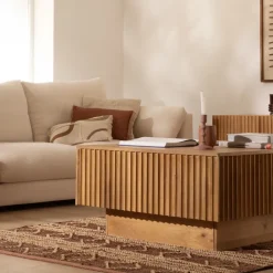 Banak Nolan Mesa de centro de madera maciza de mango