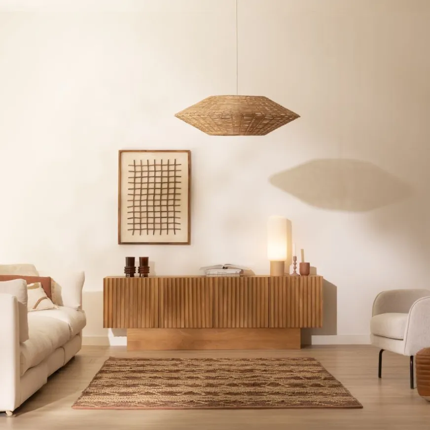 Banak Nolan Mueble tv de madera maciza de mango