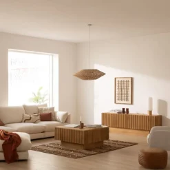 Banak Nolan Mueble tv de madera maciza de mango