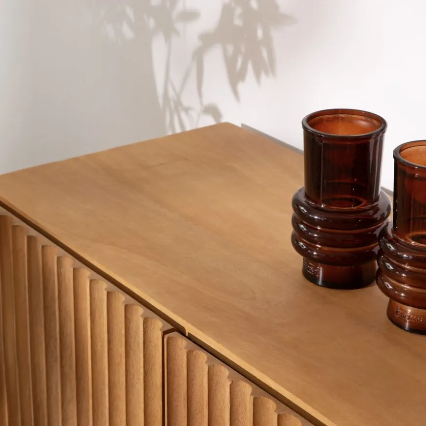 Banak Nolan Mueble tv de madera maciza de mango