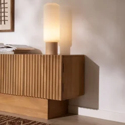 Banak Nolan Mueble tv de madera maciza de mango