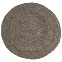 Banak Nom Tapis de salon en jute rond