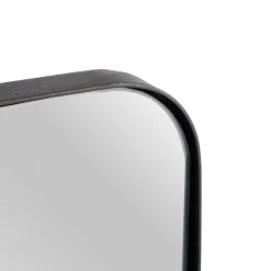 Banak Nora Miroir mural en métal noir