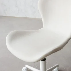 Banak Nori Chaise de bureau beige avec roulettes