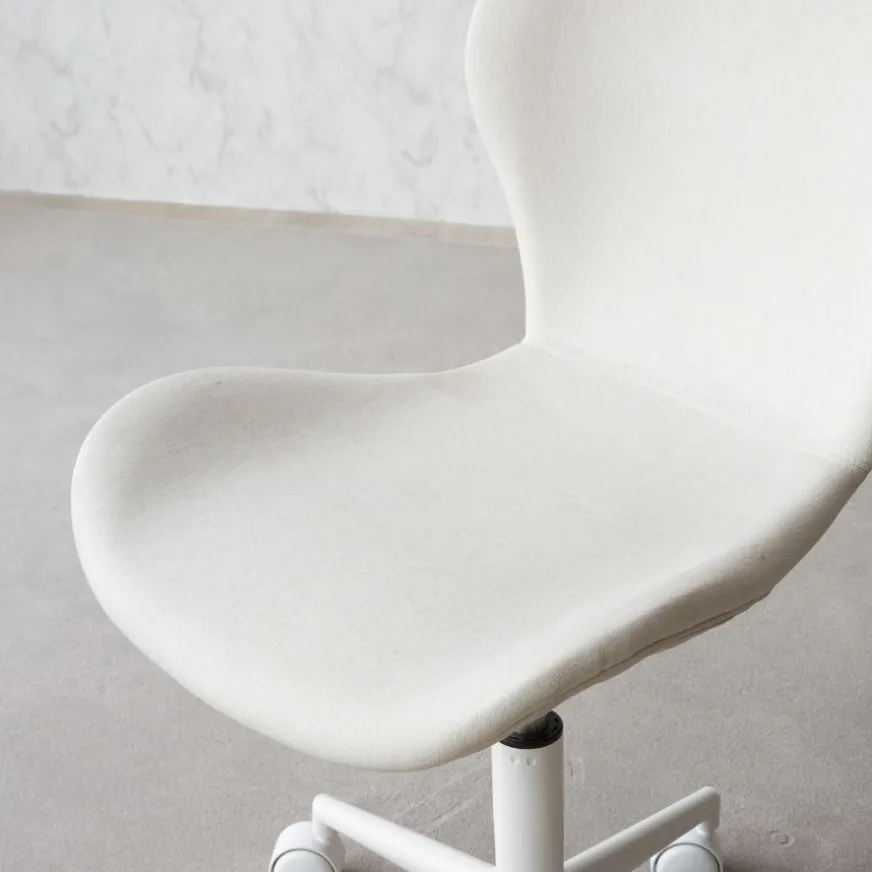 Banak Nori Chaise de bureau beige avec roulettes