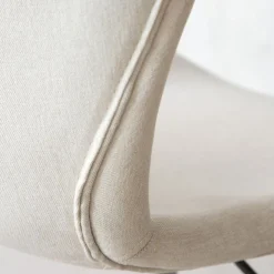 Banak Nori Chaise de bureau beige avec roulettes