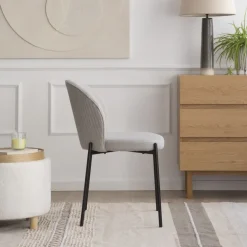 Banak Nuren Chaise rembourrée gris perle