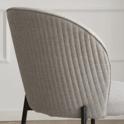 Banak Nuren Chaise rembourrée gris perle