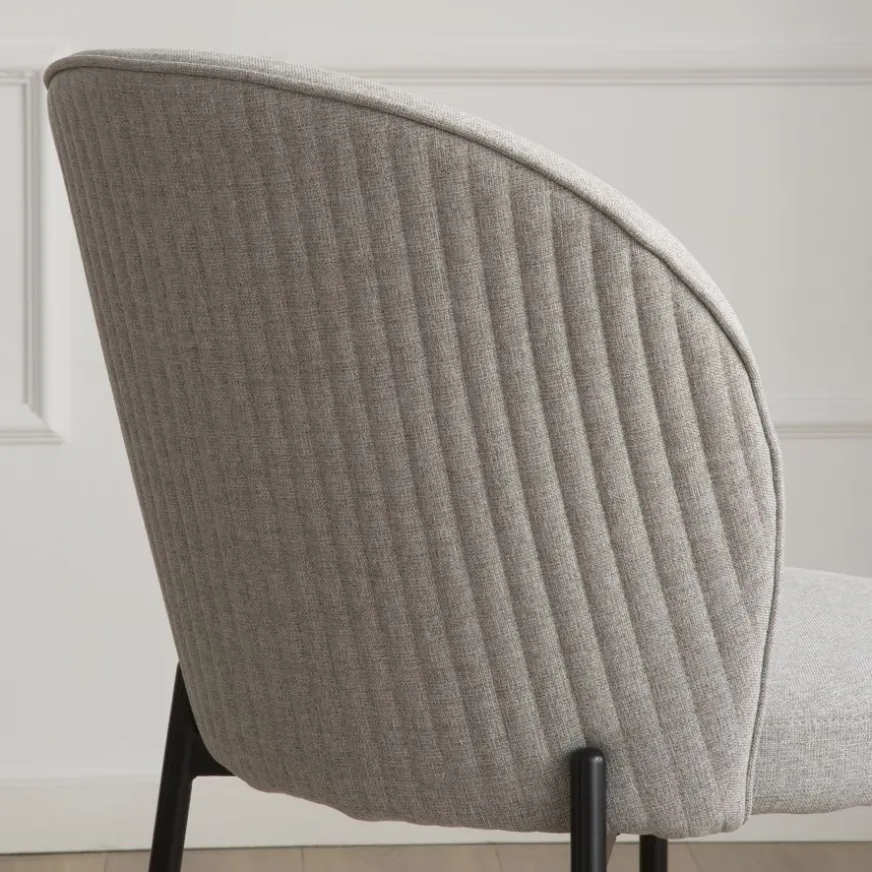 Banak Nuren Chaise rembourrée gris perle