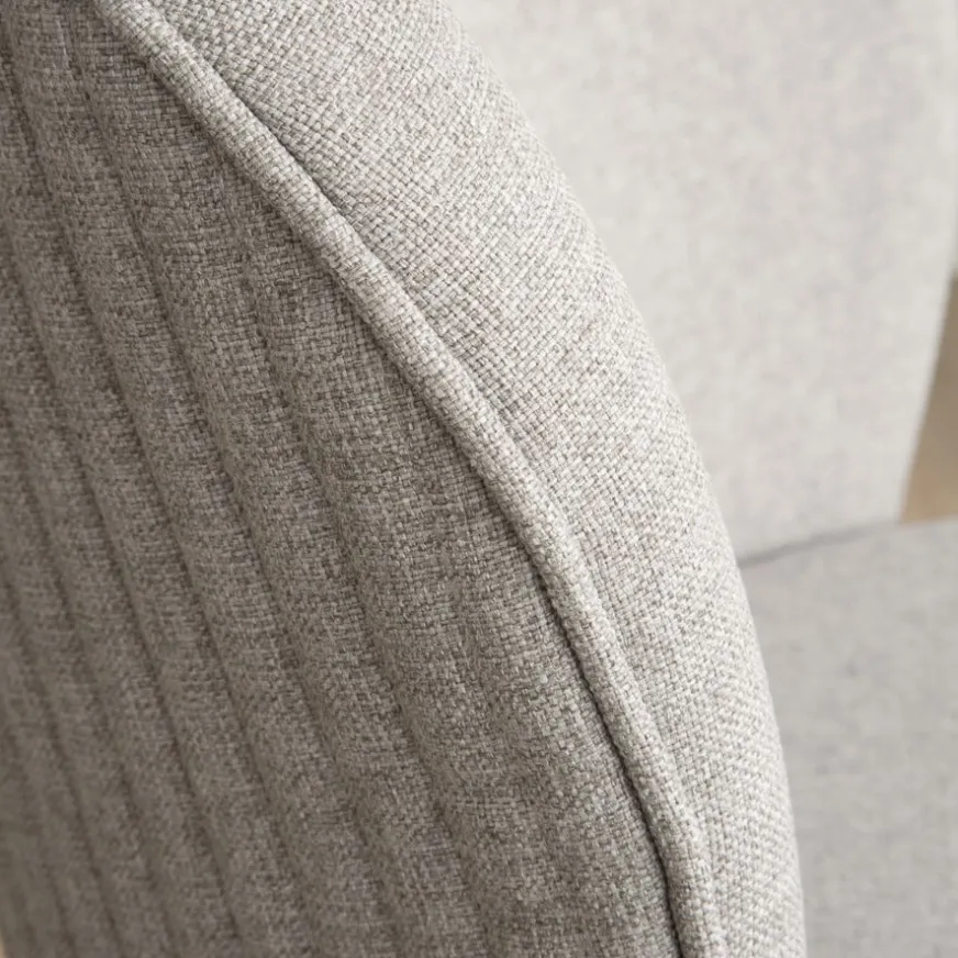 Banak Nuren Chaise rembourrée gris perle