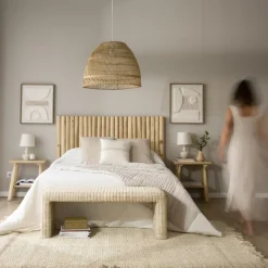 Banak Nusa Tête de lit en bois pour lit de 150 et 160