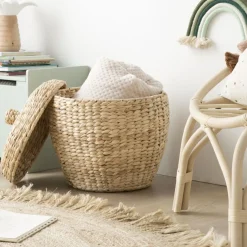 Enfant Banak Nutt Panier en forme de noix en rotin naturel