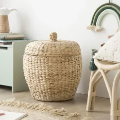 Enfant Banak Nutt Panier en forme de noix en rotin naturel