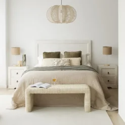 Banak Oblak Tête de lit en bois massif pour lit de 150 et 160