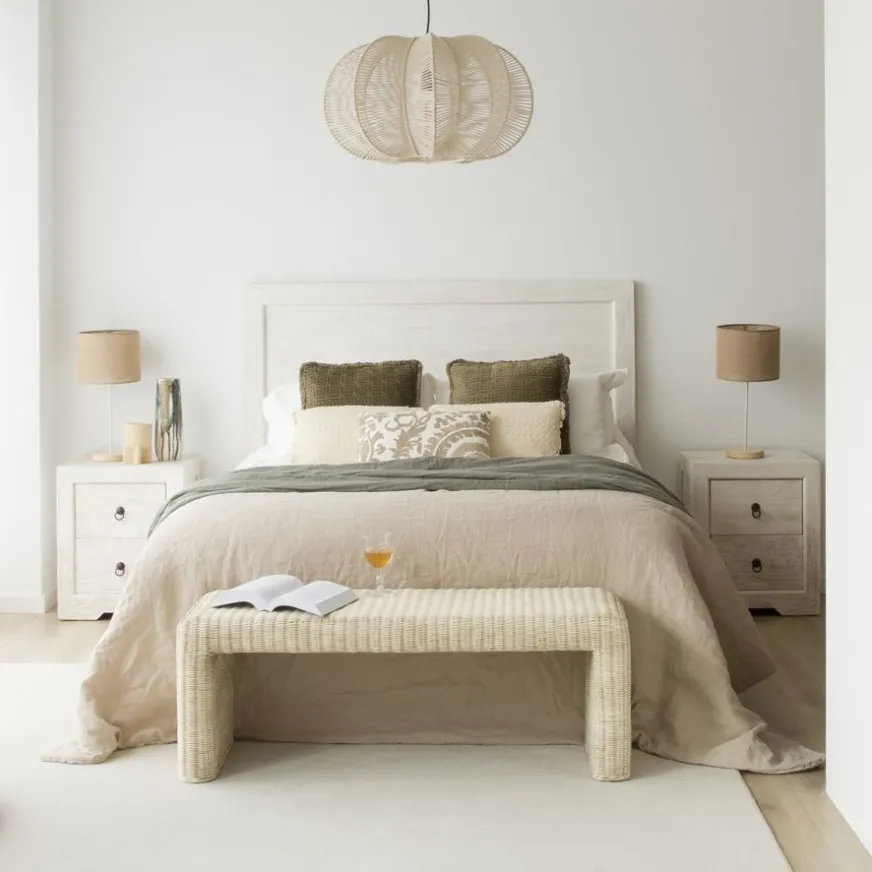 Banak Oblak Tête de lit en bois massif pour lit de 150 et 160