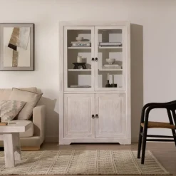 Banak Oblak Vitrine en bois massif