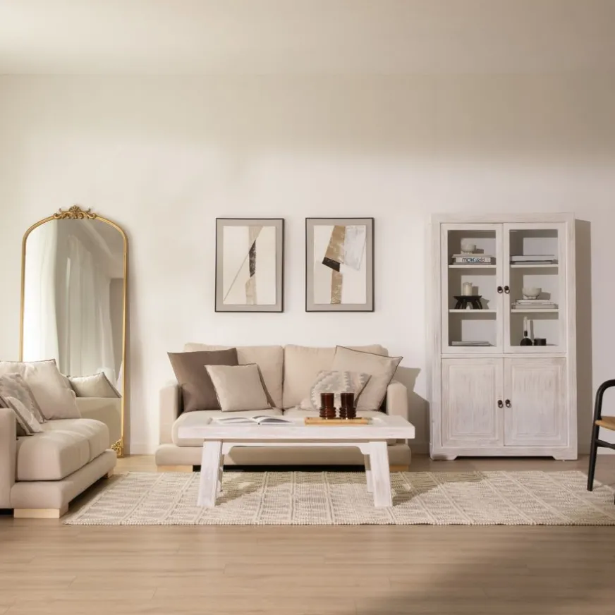 Banak Oblak Vitrine en bois massif