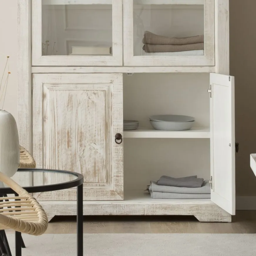 Banak Oblak Vitrine en bois massif